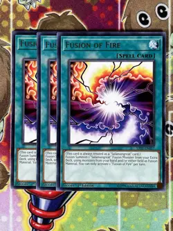 Yugioh Fusion Of Fire SAST-EN057 Playset - Image 1