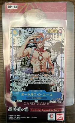 Ace OP13-119 SEC Manga Alt Art Carrying on His Will One Piece Card Japanese - Image 1