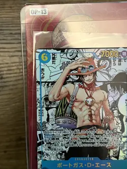 Ace OP13-119 SEC Manga Alt Art Carrying on His Will One Piece Card Japanese - Image 3