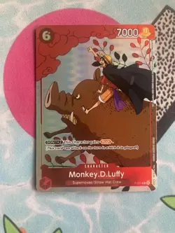 Monkey D Luffy Gift Collection 2023 P-001 Promo Alt Art Holo Rare One Piece Card - Image 1