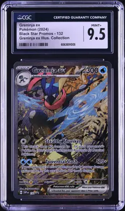 CGC 9.5 Greninja ex Illustration Promo 2024 Pokemon Card #132 - Image 1