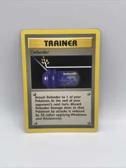Pokemon TCG Defender 80/102 Unlimited Base Set Trainer Card - Image 1