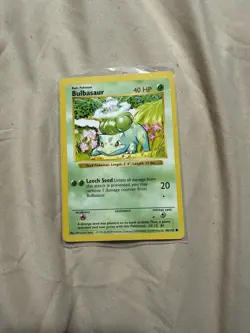 1999 Pokemon Bulbasaur Base Set 044/102, Regular Card Shadowless - Image 1