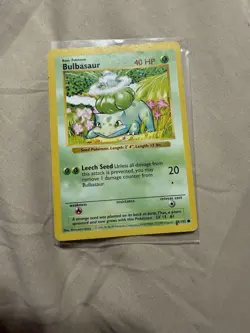 1999 Pokemon Bulbasaur Base Set 044/102, Regular Card Shadowless - Image 4