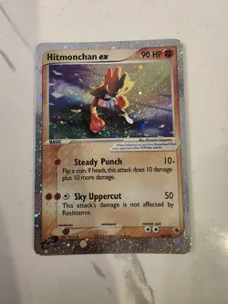 Hitmonchan ex 98/109 Ruby and Sapphire Holo Rare Pokemon TCG Card - LP - Swirl ! - Image 1