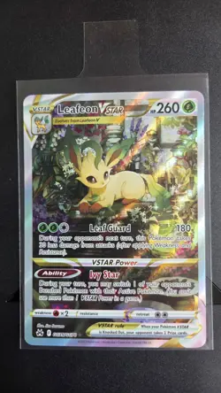 Leafeon VSTAR GG35/GG70 Holo Crown Zenith Galarian Gallery Pokemon TCG - NM - Image 1