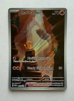 Pokemon Charmander 168/165 Sv: Scarlet & Violet 151 Illustration Rare Full Art … - Image 1
