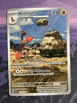 Mudsdale 175/162 Pokemon Temporal Forces Illustration Rare Near Mint - Image 1