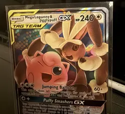 Mega Lopunny & Jigglypuff GX Tag Team Cosmic Eclipse Pokemon - Image 2