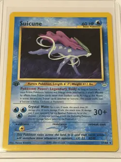 Pokemon Neo Revelation 1st Edition Suicune 27/64 Non Holo NM-MINT - Image 1