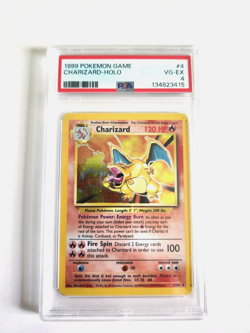 Pokemon Charizard Base Set Unlimited 4/102 Holo - PSA 4 - Image 1