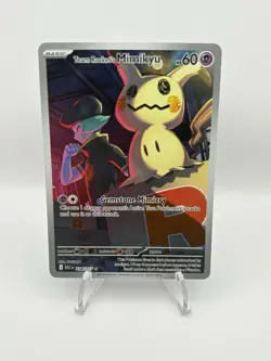 Pokemon Team Rocket's Mimikyu Full Art Rare 238/217 60 HP Basic Psychic Card - Image 1