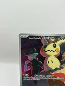 Pokemon Team Rocket's Mimikyu Full Art Rare 238/217 60 HP Basic Psychic Card - Image 3