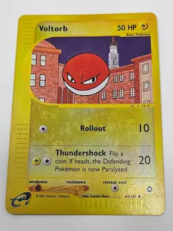 Pokemon - Aquapolis : Voltorb Reverse Holo 64/147 - HP - Image 1