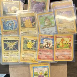Pokemon TCG Vintage Card Lot – Base Set Pikachu, Machamp, (200+ cards) - Image 1