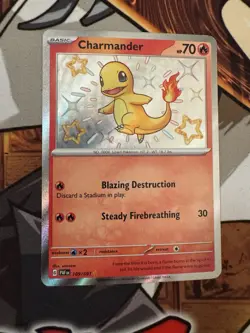 Pokemon Shiny ✨ Charmander PALDEAN FATES - Image 1