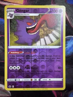 Pokemon TCG Gengar 057/198 Chilling Reign Holo Rare Reverse Holo 130HP - Image 1