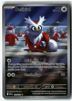 Delibird ⭐ 152/132 Holo Illustration Rare Mega Evolution 2025 Pokemon NM - Image 1
