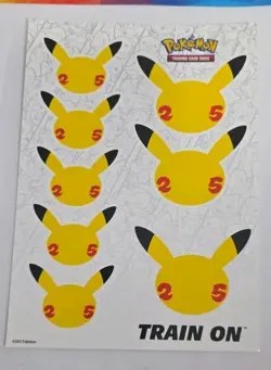 Pokemon TCG Sticker Sheets MIXED LOT OF 6 From Collector's Chests 2020 2021 2022 - Image 5