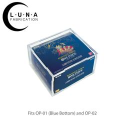 Acrylic Display case for One Piece OP01Blue Bottom OP02 Booster box G1N - Image 1