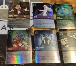 Disney Lorcana D100 Collector's Promo Gift Set All Cards Near Mint + - Image 1