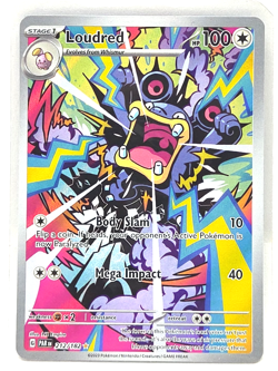 Pokemon TCG Loudred Stage 1 Sv04 Paradox Rift 212/182 NM/M 100hp Card Game - Image 1