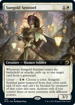 Sungold Sentinel (Extended Art) Innistrad: Midnight Hunt NM CARD ABUGames - Image 1