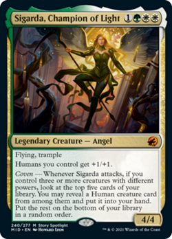 Sigarda, Champion of Light Innistrad: Midnight Hunt NM Mythic Rare CARD ABUGames - Image 1