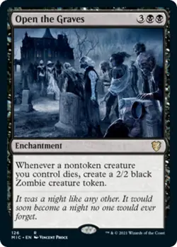 Open the Graves Innistrad: Midnight Hunt Commander MINT Black Rare CARD ABUGames - Image 1