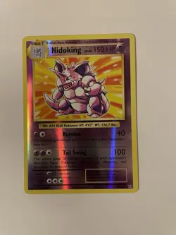 Pokemon Nidoking TCG Reverse Holo Rare Card 45/108 XY Evolutions P3 - Image 1