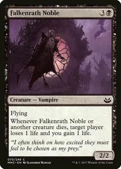 Falkenrath Noble Modern Masters 2017 NM Black Common MAGIC MTG CARD ABUGames - Image 1
