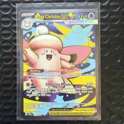 Mega Clefable Ex 103/088 Perfect Order Ultra Rare Full Art Pokemon Card Holo - Image 1