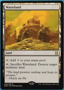 Wasteland Eternal Masters PLD Land Rare MAGIC MTG CARD (ID# 516253) ABUGames - Image 1