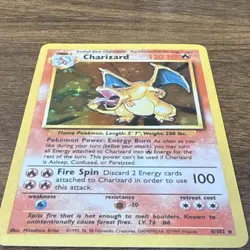Charizard 4/102 Base Set Holo Rare 120 HP Pokemon Card Wizards of the Coast 1999 - Image 3