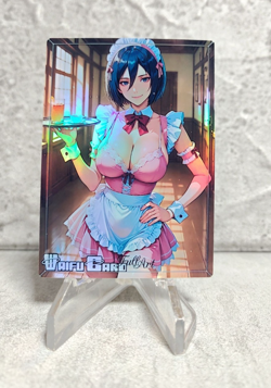 Mikasa Ackerman Trading Card Waifu Goddess Story Anime Girl holo Karte Manga - Image 1