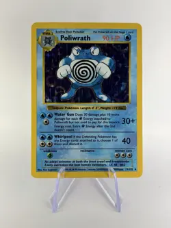 Poliwrath Rare Holo Shadowless 13/102 Pokemon Cards 1999 Base Set WOTC - Image 1