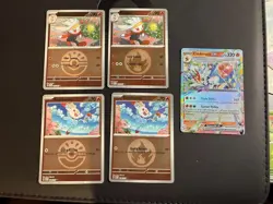 Pokemon Ascended Heroes Cinderace Scorbunny Raboot Reverse Holo Lot Of 4 Cards - Image 1