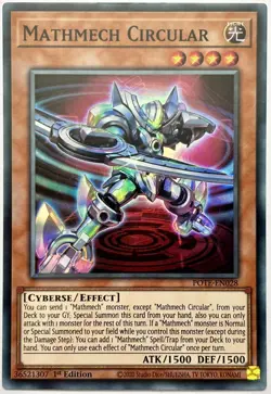POTE-EN028 Mathmech Circular - Super Rare 1st Edition Near Mint YuGiOh Card - Image 1