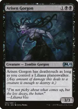 Arisen Gorgon Core Set 2019 / M19 NM Black Uncommon MAGIC MTG CARD ABUGames - Image 1