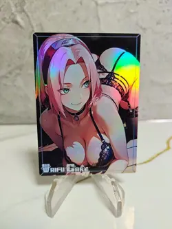 Sakura Trading Card Waifu Goddess Story Girl holo Karte Full Art - Image 1