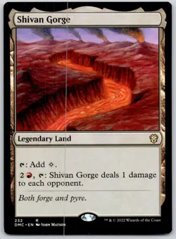 Shivan Gorge - Commander: Dominaria United DMC - MTG - NM Magic - 232 R - Image 1