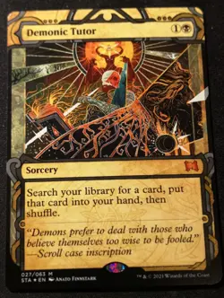 Demonic Tutor - Etched Foil - STA - Mystical Archives - MTG - EN - NM - 027/063 - Image 1