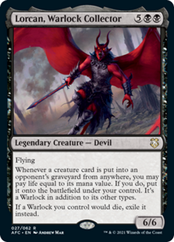 Lorcan, Warlock Collector Adventures in the Forgotten Realms Commander MINT - Image 1
