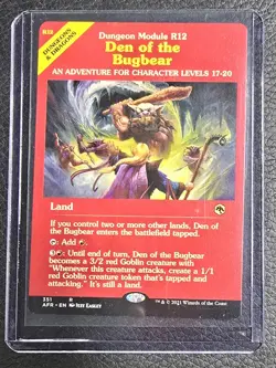 Den of the Bugbear (Dungeon Module) #351 (NM) Forgotten Realms AFR Magic MTG - Image 1