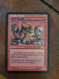 MtG Goblin Welder Urza's Legacy. Moderately played condition, take a look! - Image 1