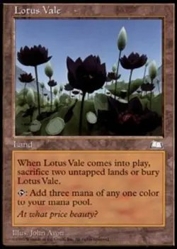 1x Lotus Vale Heavy Play MTG Magic - Kid Icarus - - Image 1
