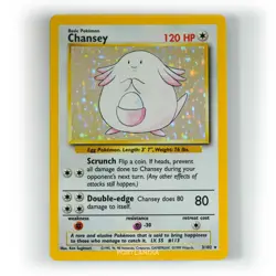 Pokemon - Chansey Holo - 3/102 - Base Set - Rare Card - NM - Image 1
