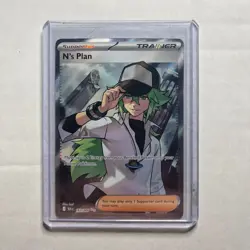 N's Plan 163/086 Holo Ultra Rare Black Bolt Pokemon Near Mint - Image 1