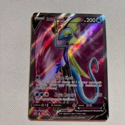 Inteleon V 180/192 FULL ART ULTRA RARE Pokemon SWSH Rebel Clash Holo - Image 1