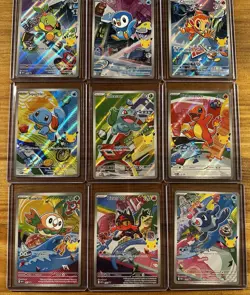 Pokemon Card Full 9 Card Promo Lot From First Partner Collection - Image 1